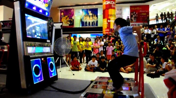 Dance ddr satisfying GIF