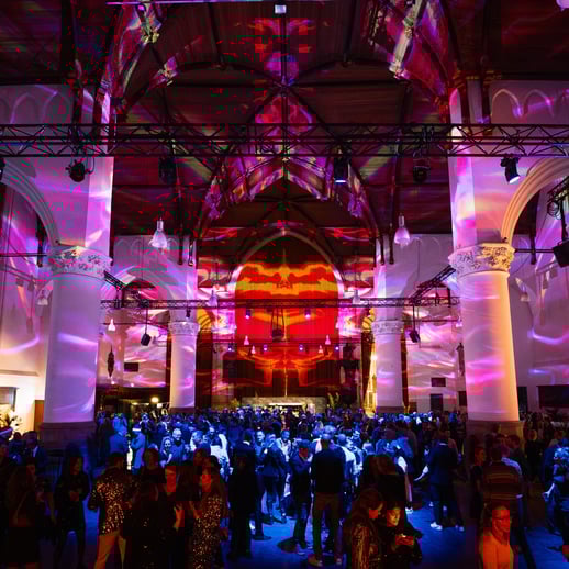 Projectie _ The Greanery Grote Kerk Den Haag