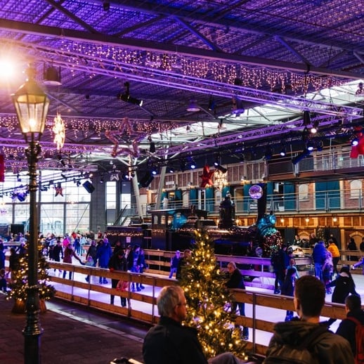 Spoorwegmuseum - ijsbaan perron